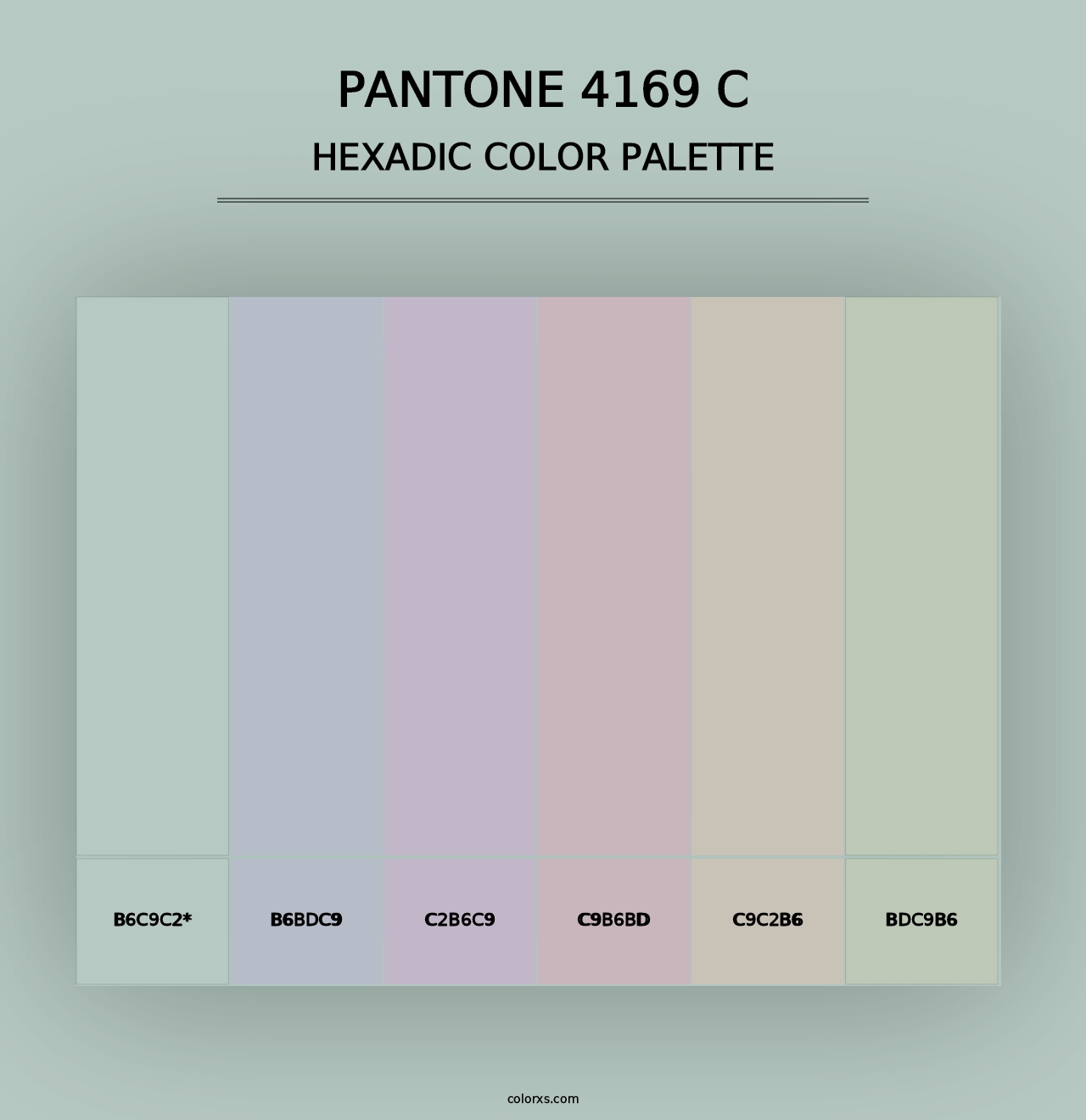 PANTONE 4169 C - Hexadic Color Palette