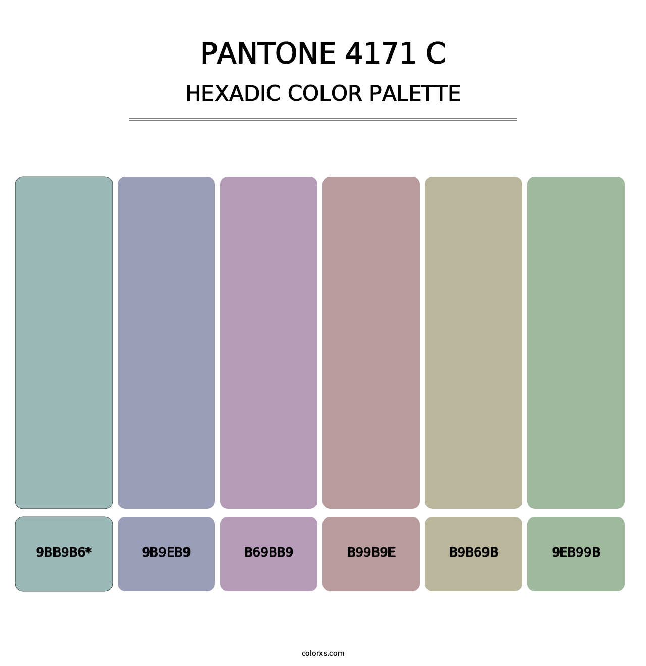 PANTONE 4171 C - Hexadic Color Palette