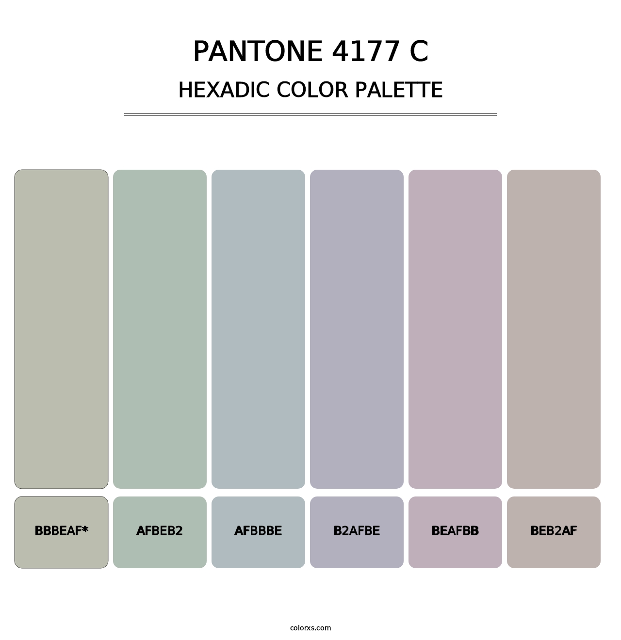 PANTONE 4177 C - Hexadic Color Palette