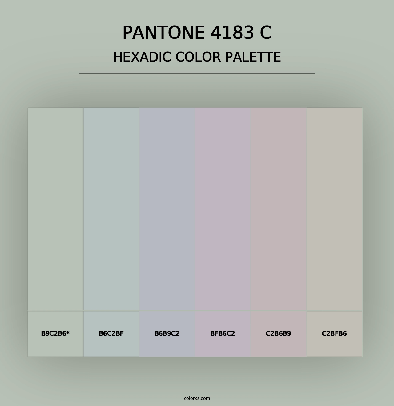 PANTONE 4183 C - Hexadic Color Palette