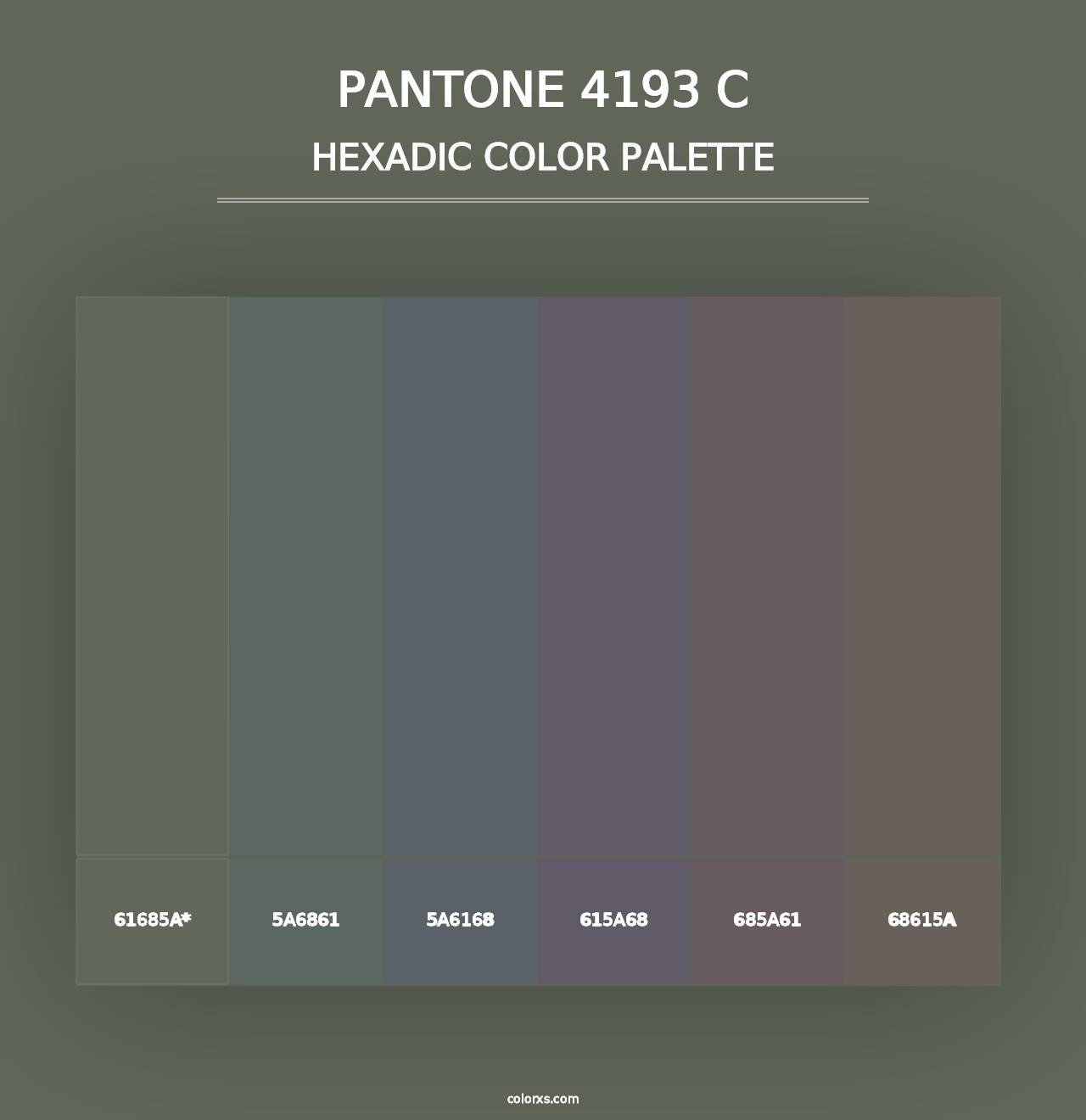 PANTONE 4193 C - Hexadic Color Palette