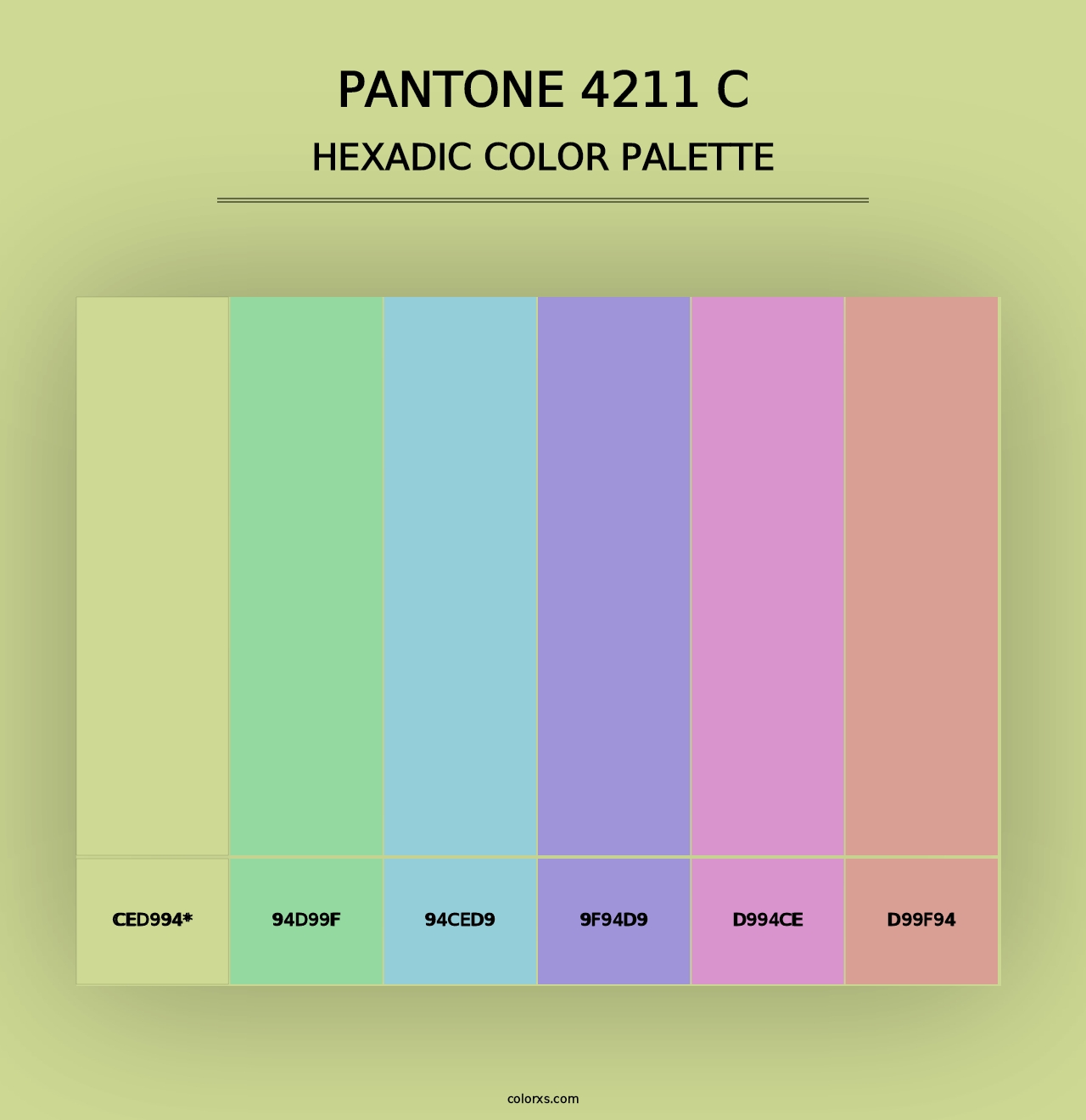 PANTONE 4211 C - Hexadic Color Palette