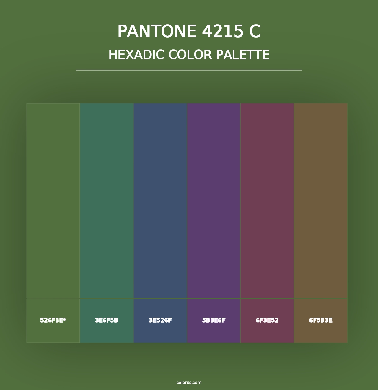 PANTONE 4215 C - Hexadic Color Palette