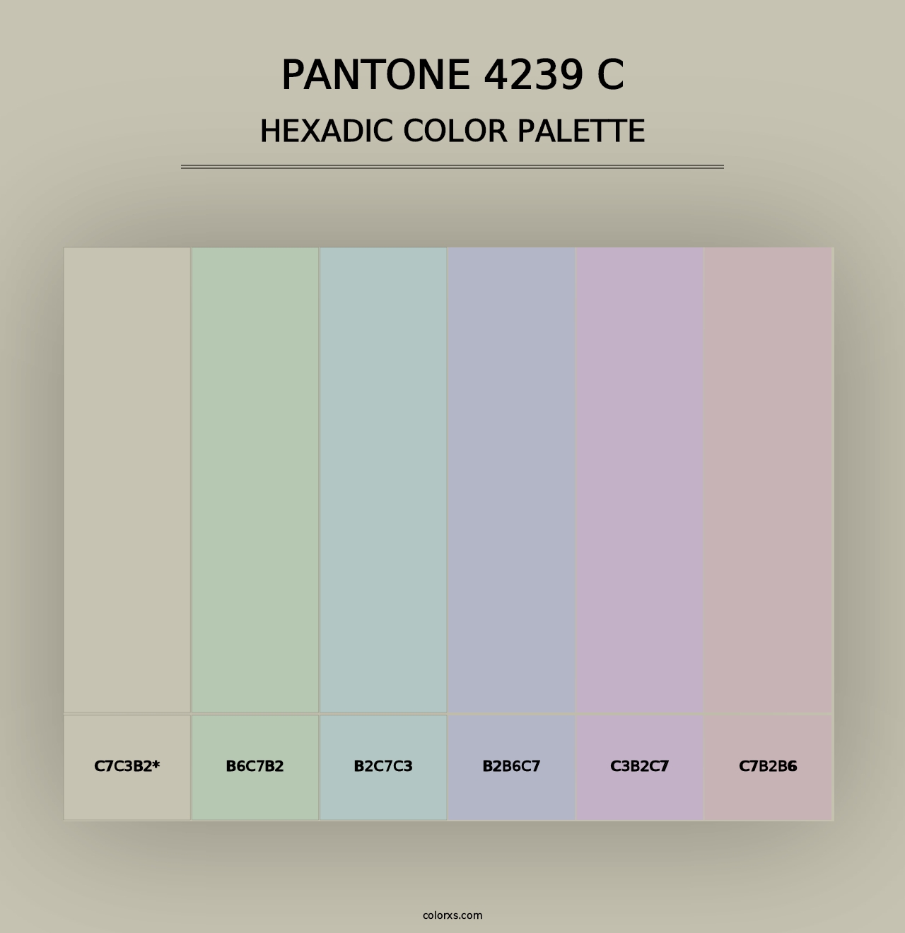 PANTONE 4239 C - Hexadic Color Palette