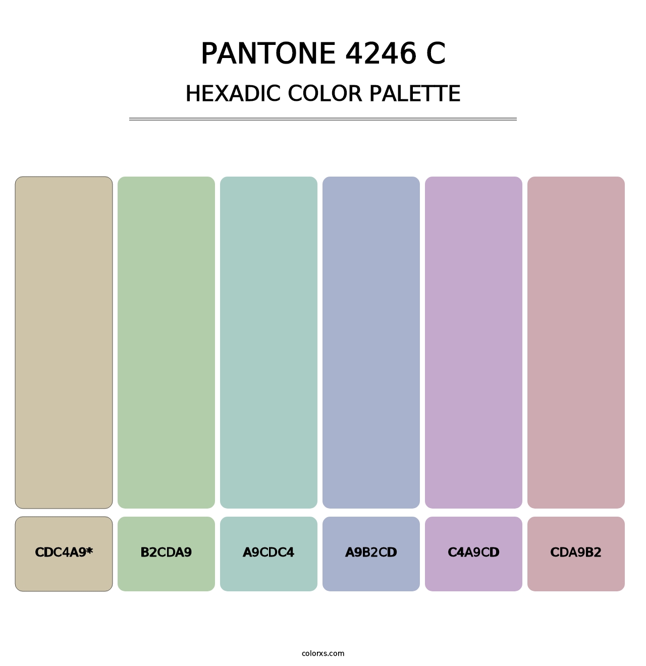 PANTONE 4246 C - Hexadic Color Palette