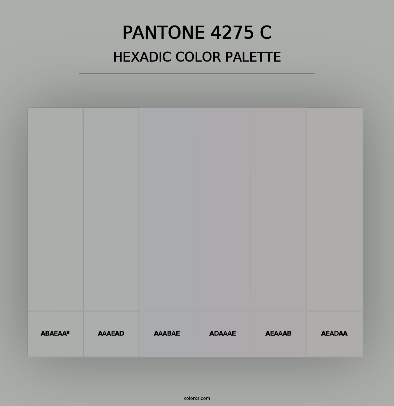 PANTONE 4275 C - Hexadic Color Palette