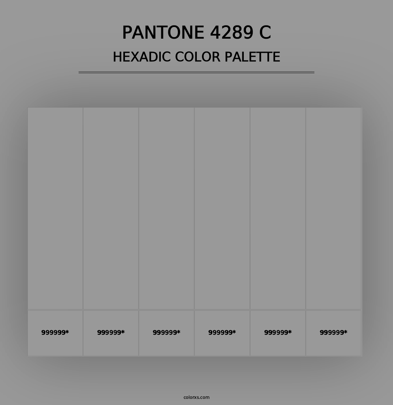 PANTONE 4289 C - Hexadic Color Palette