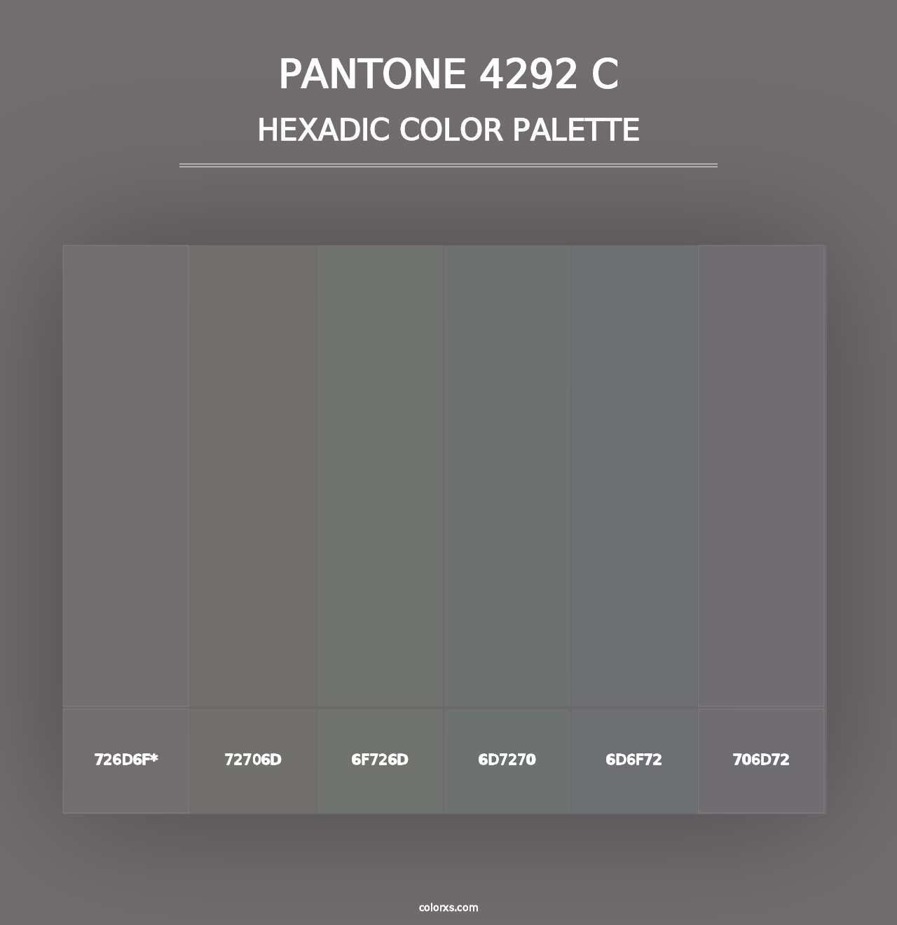 PANTONE 4292 C - Hexadic Color Palette