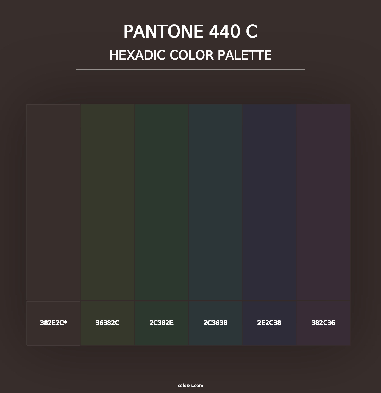 PANTONE 440 C - Hexadic Color Palette