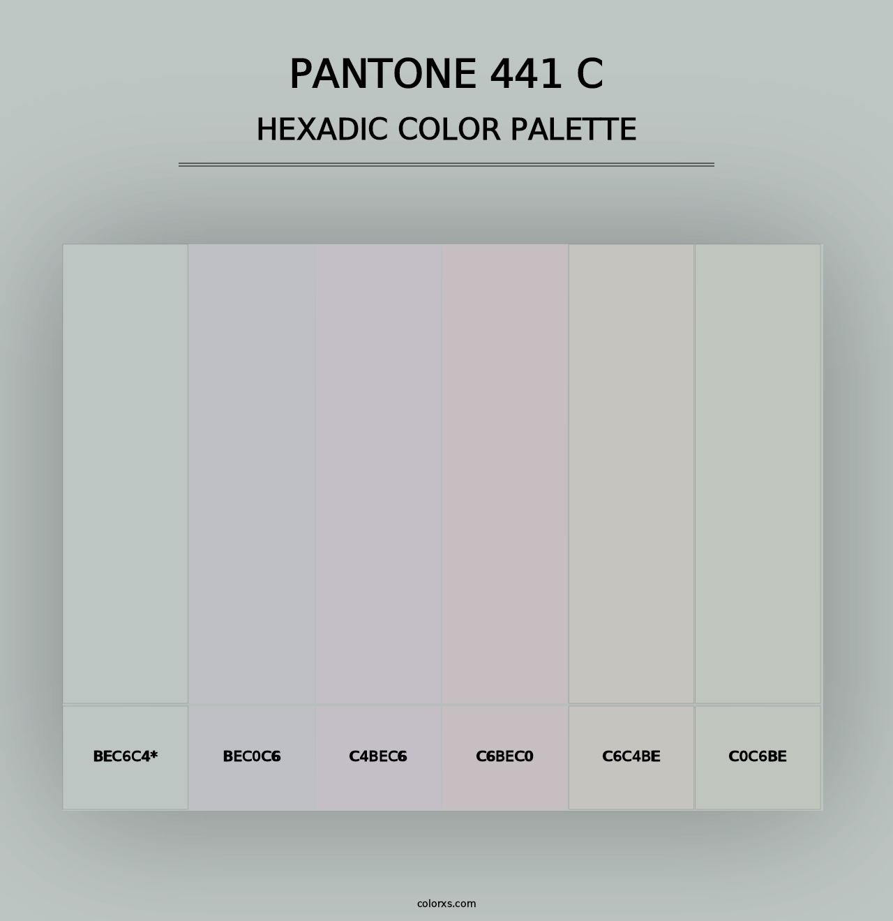 PANTONE 441 C - Hexadic Color Palette