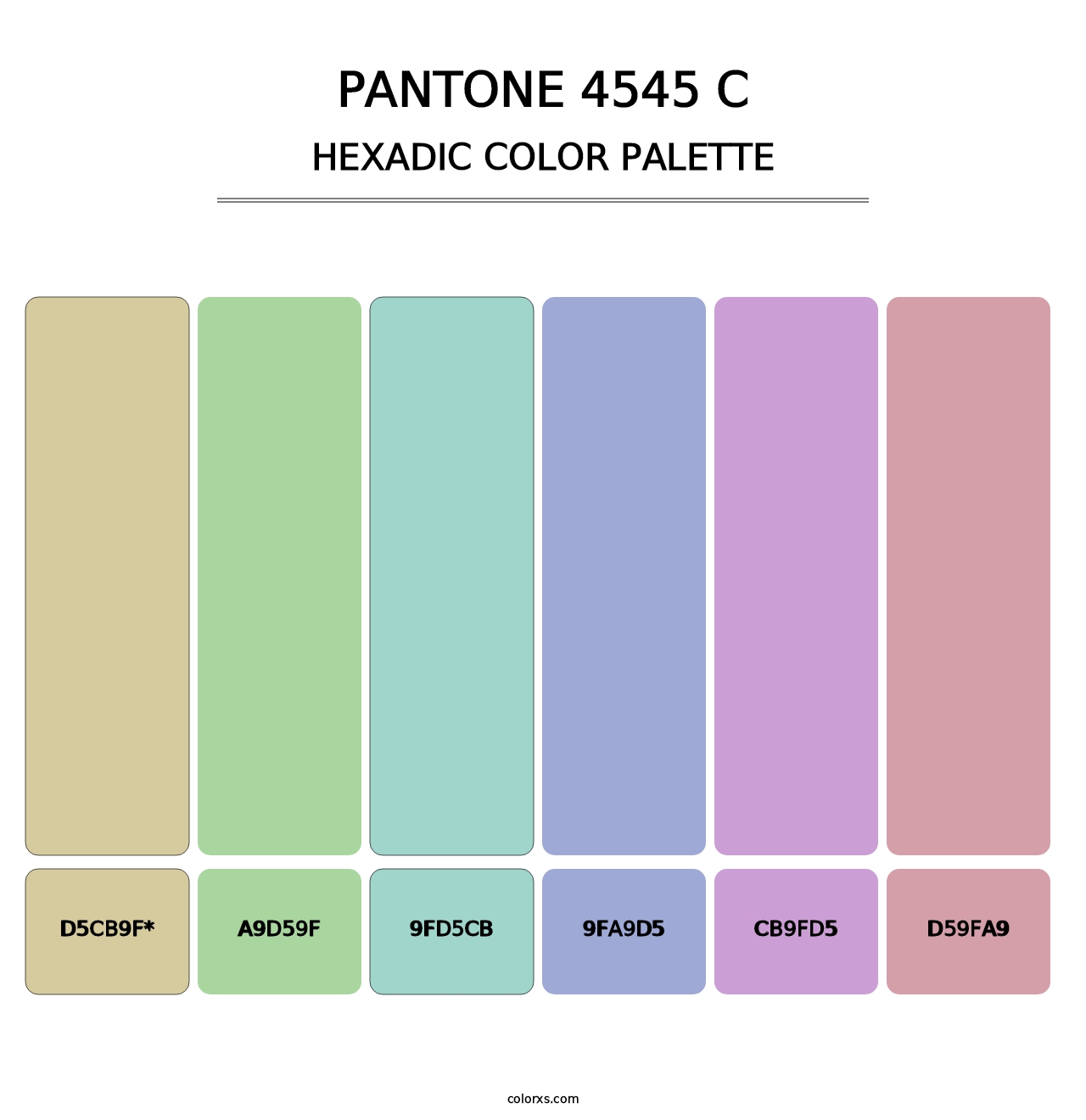 PANTONE 4545 C - Hexadic Color Palette