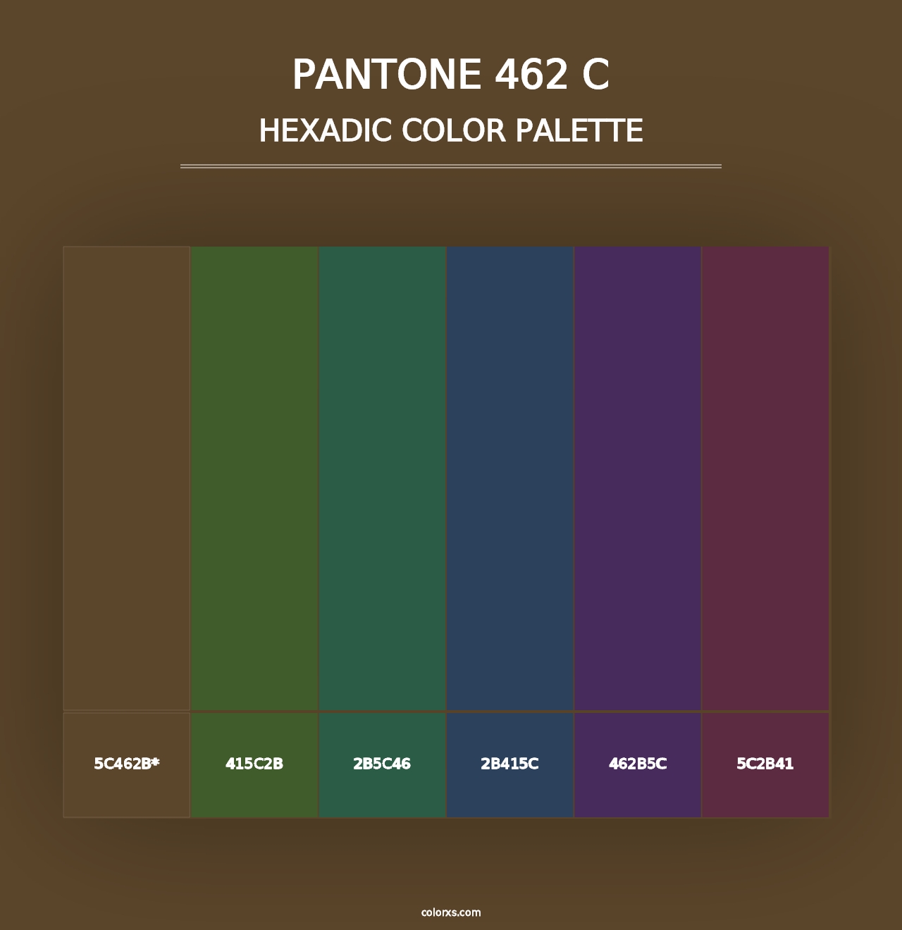 PANTONE 462 C - Hexadic Color Palette