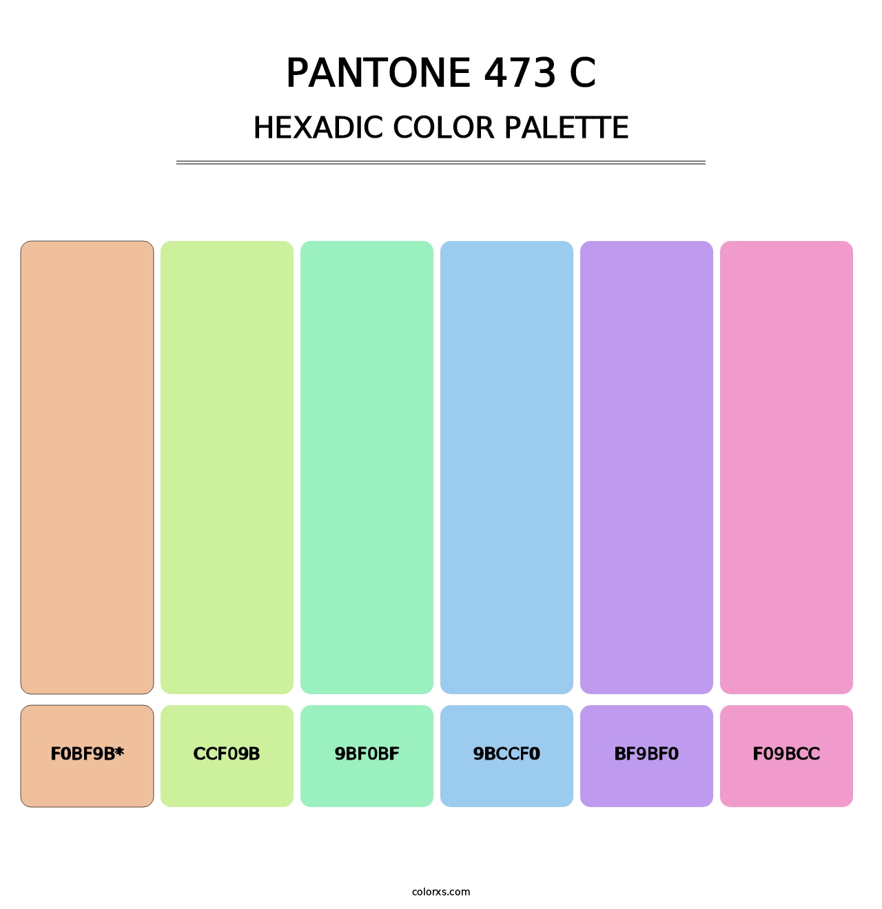 PANTONE 473 C - Hexadic Color Palette