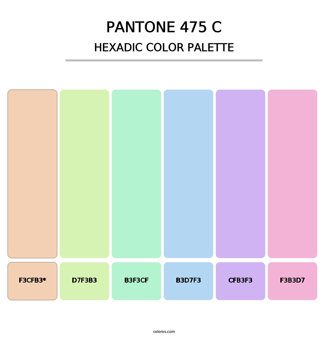 PANTONE 475 C - Hexadic Color Palette