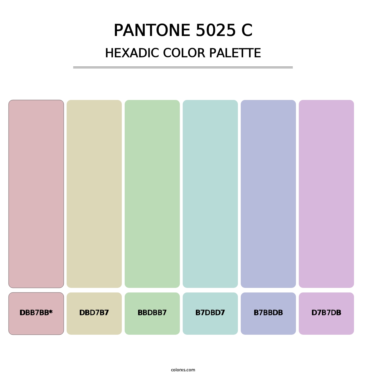 PANTONE 5025 C - Hexadic Color Palette