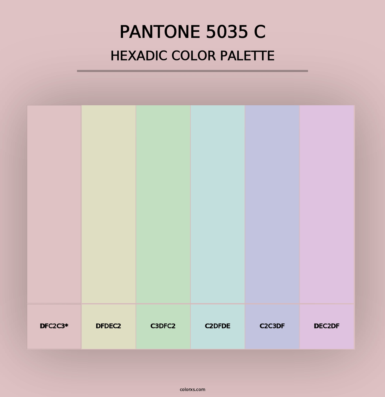 PANTONE 5035 C - Hexadic Color Palette