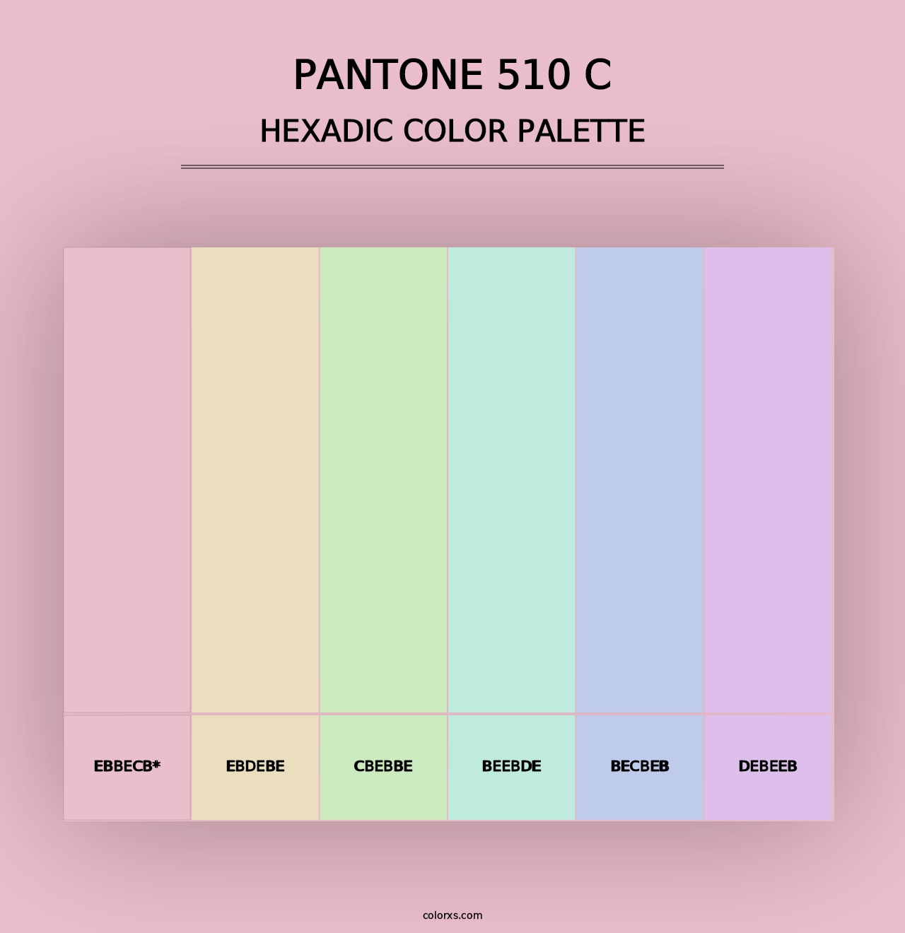 PANTONE 510 C - Hexadic Color Palette