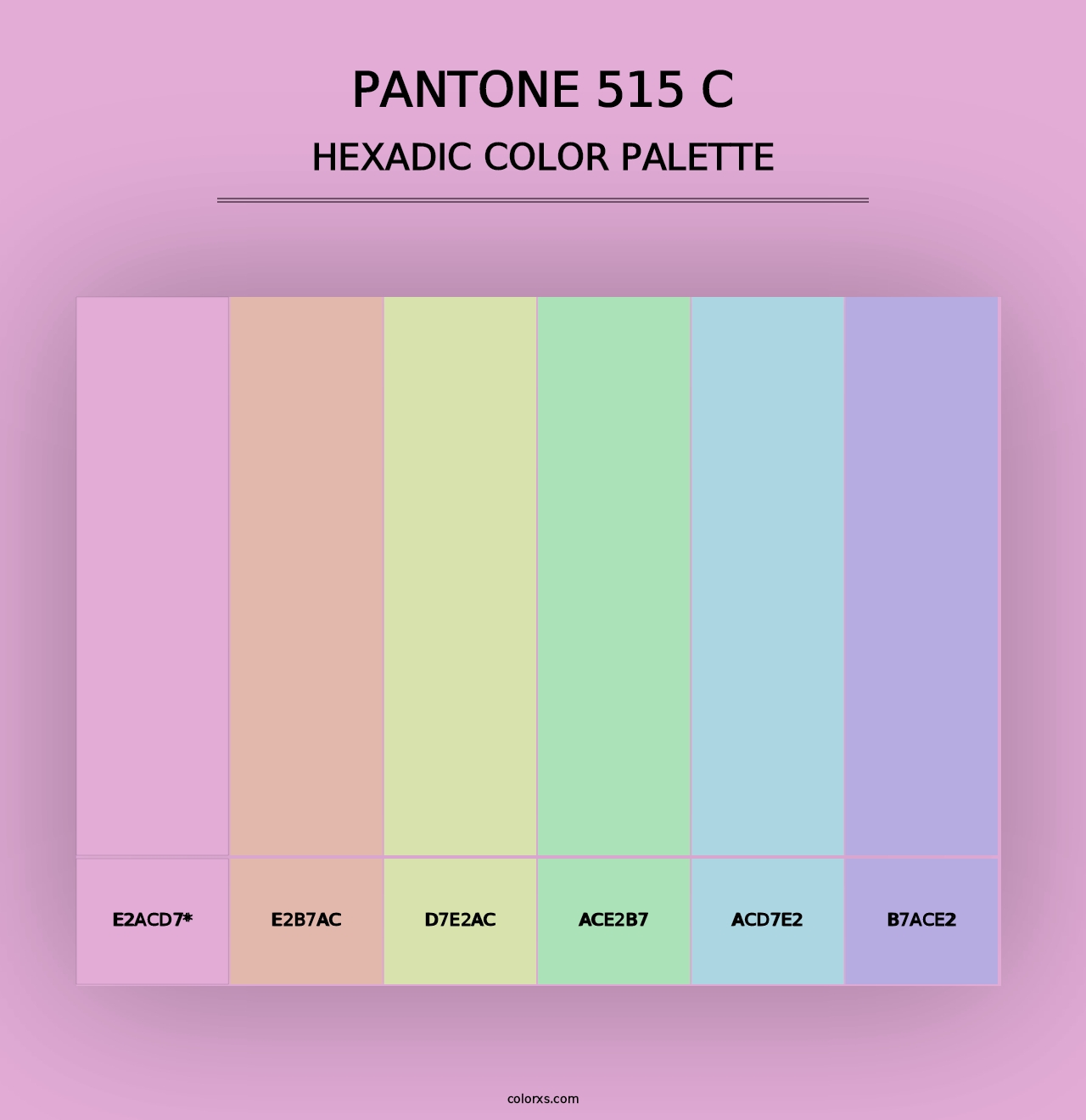 PANTONE 515 C - Hexadic Color Palette