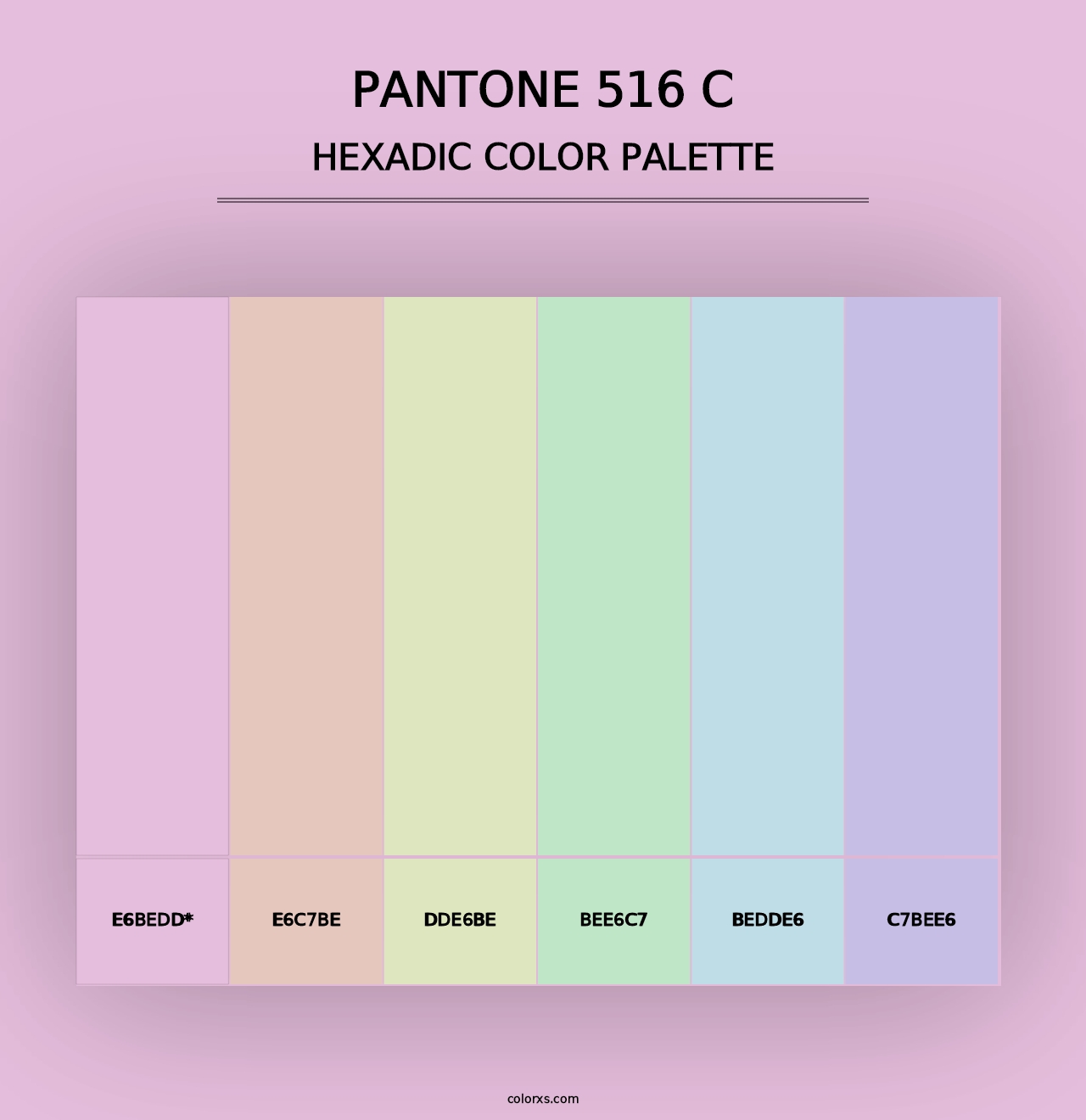 PANTONE 516 C - Hexadic Color Palette