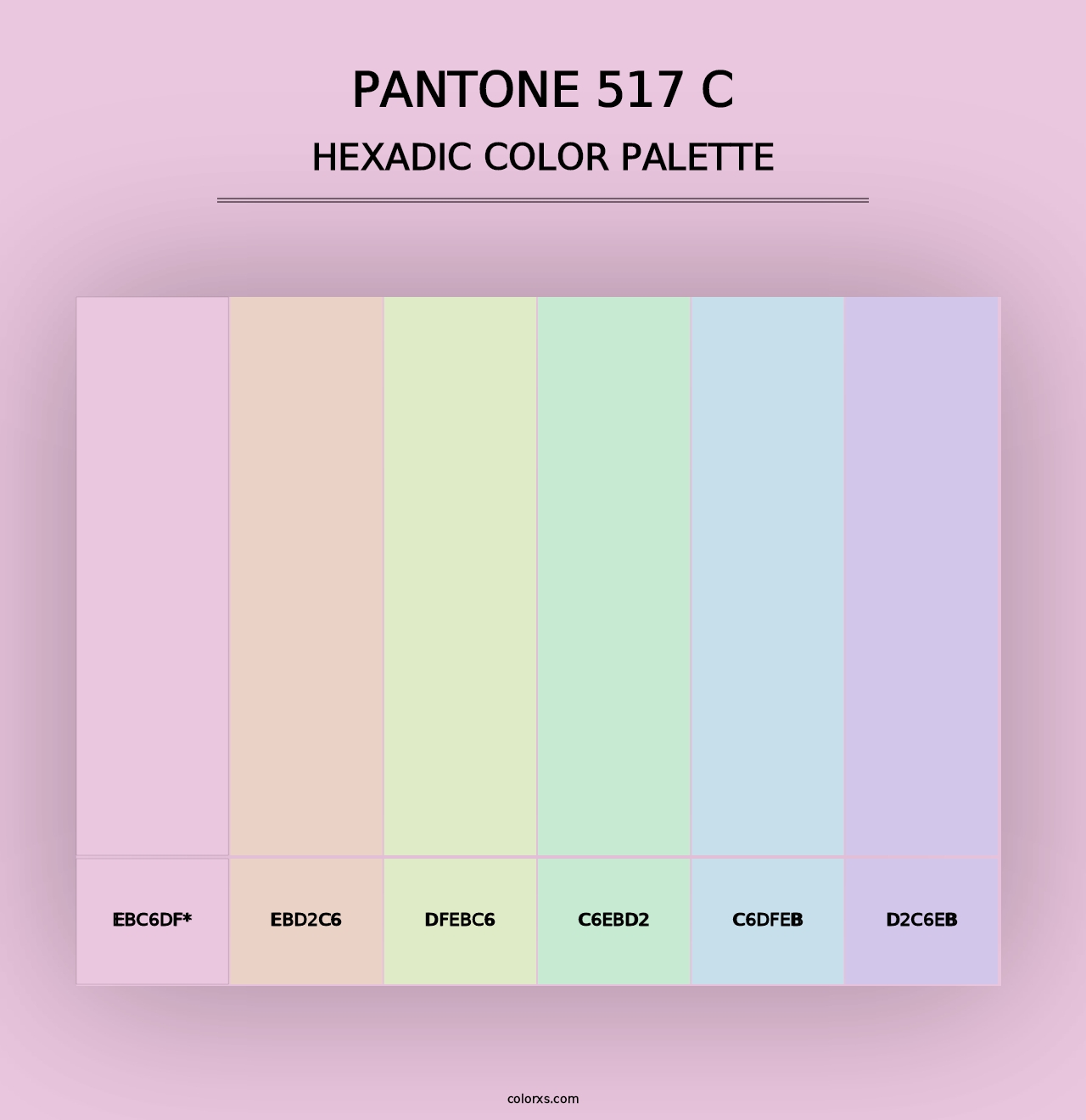 PANTONE 517 C - Hexadic Color Palette