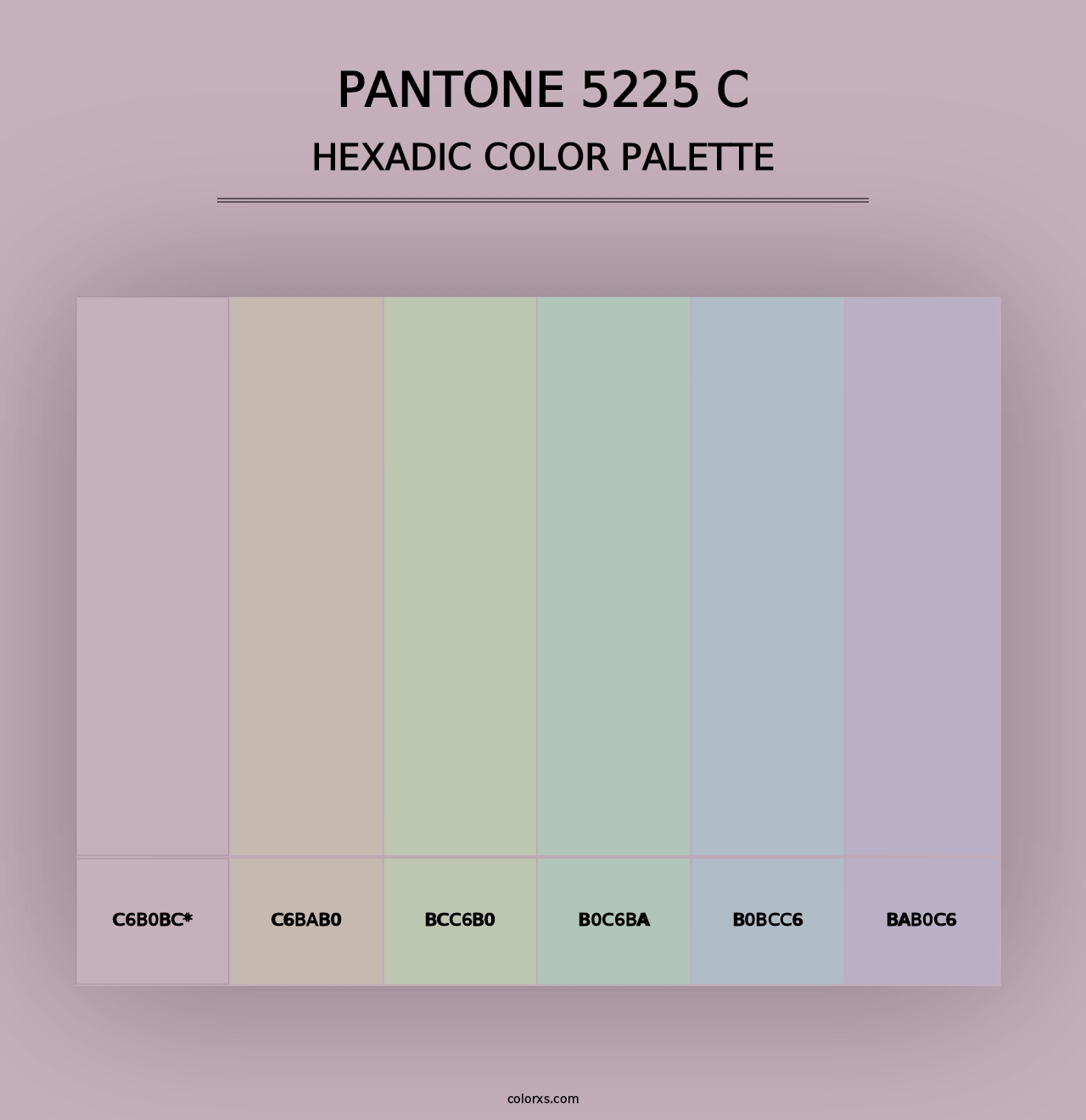 PANTONE 5225 C - Hexadic Color Palette