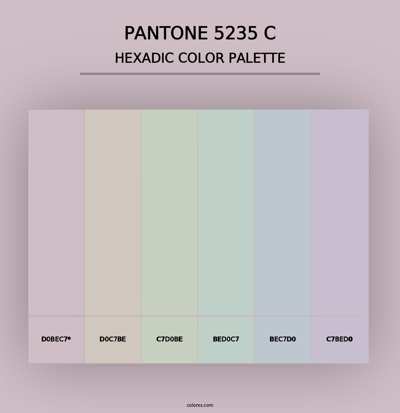 PANTONE 5235 C - Hexadic Color Palette