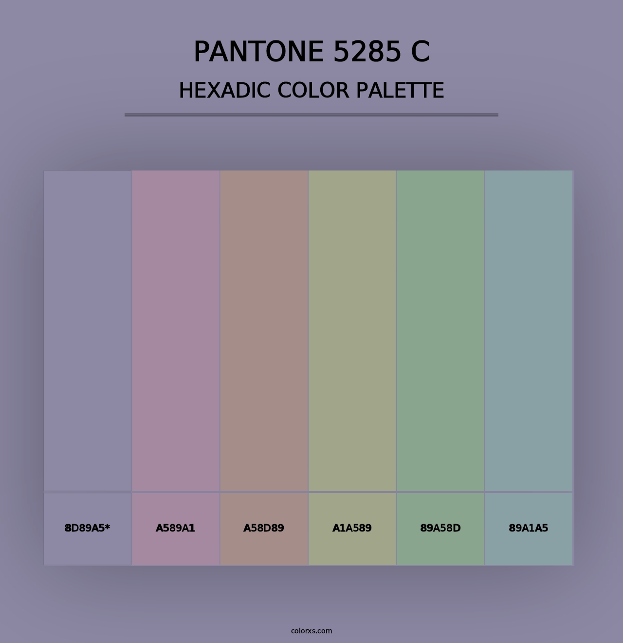 PANTONE 5285 C - Hexadic Color Palette