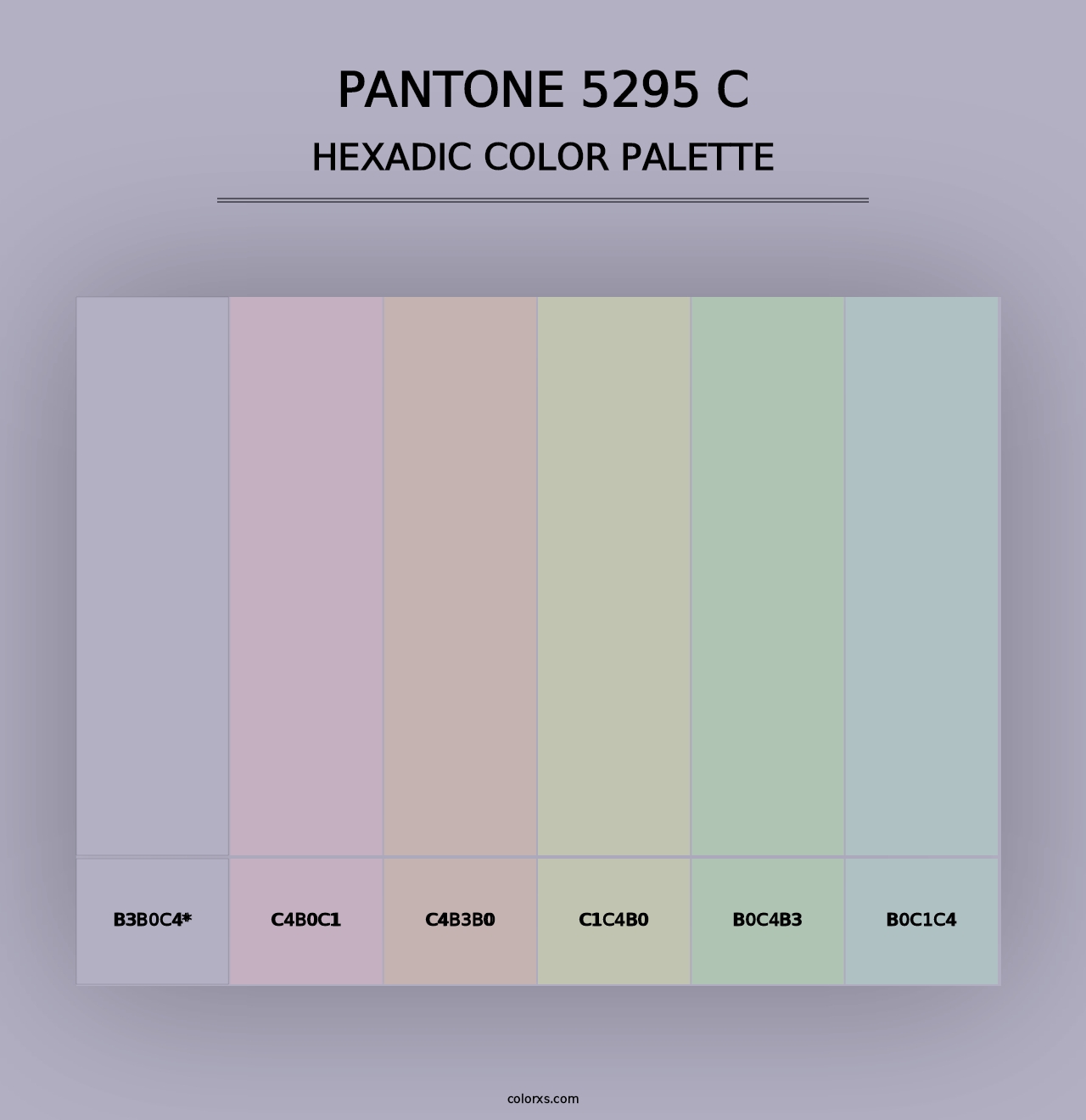 PANTONE 5295 C - Hexadic Color Palette