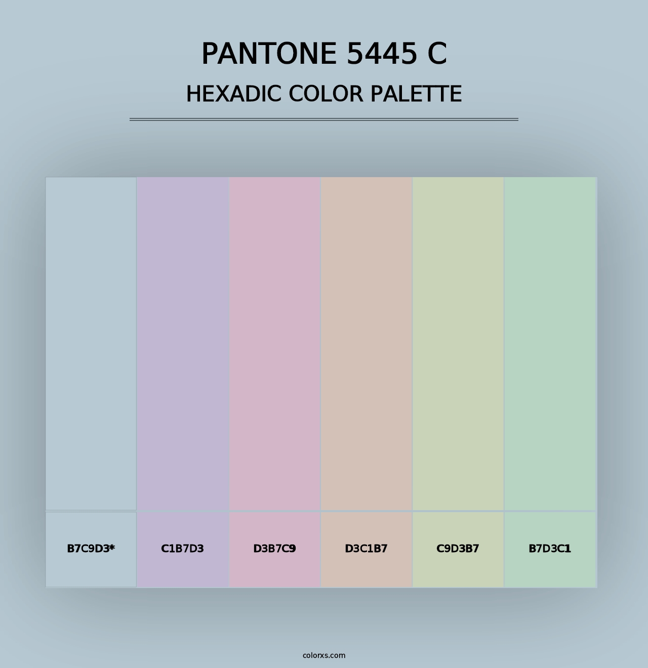 PANTONE 5445 C - Hexadic Color Palette