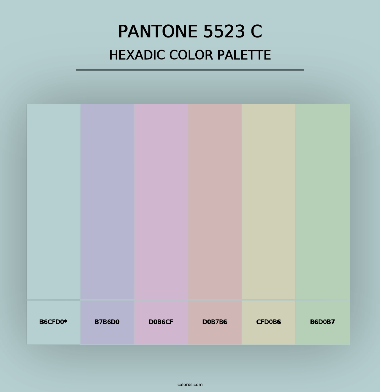 PANTONE 5523 C - Hexadic Color Palette