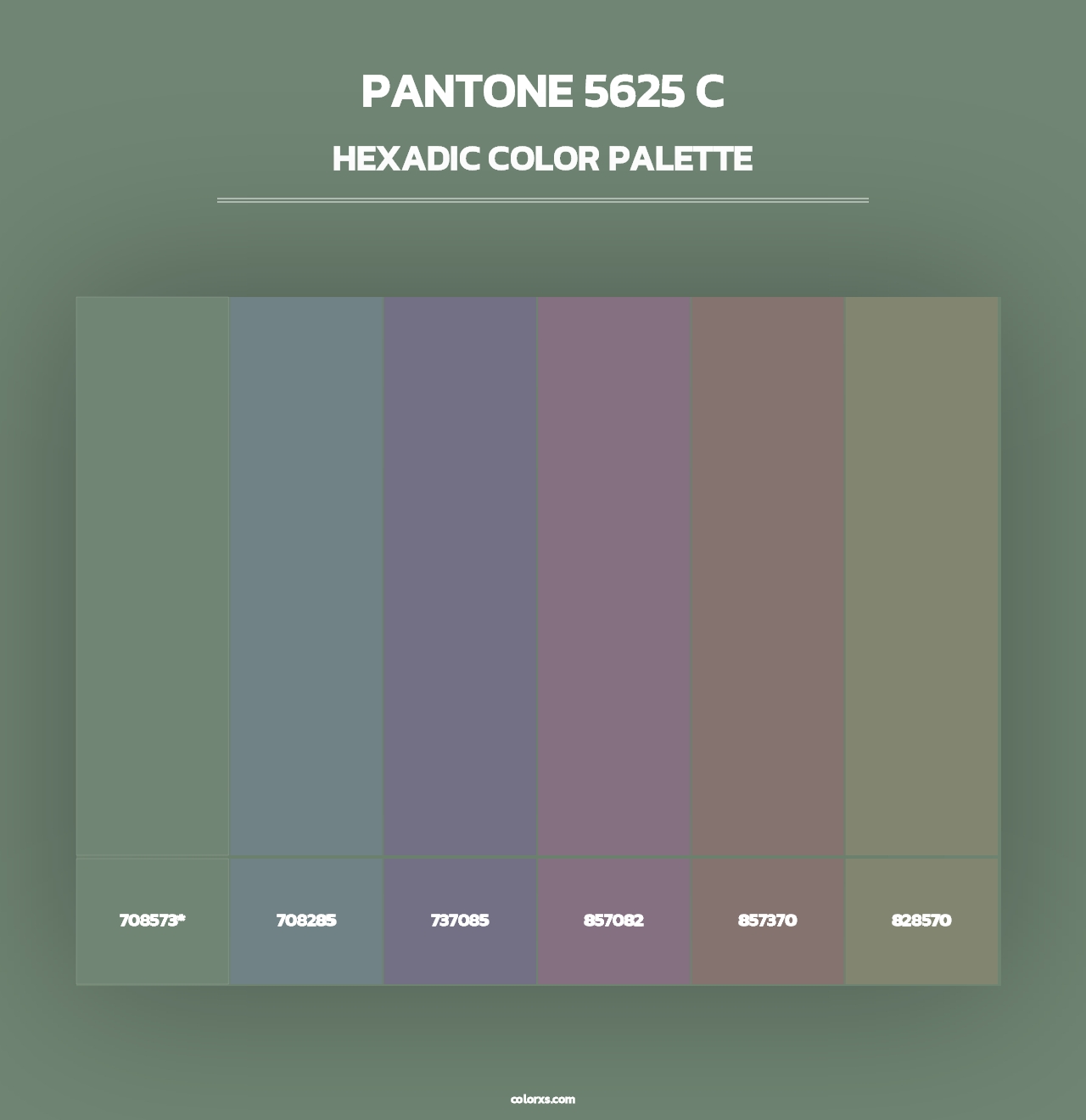 PANTONE 5625 C - Hexadic Color Palette