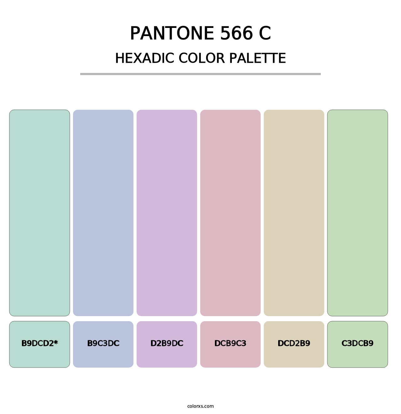 PANTONE 566 C - Hexadic Color Palette