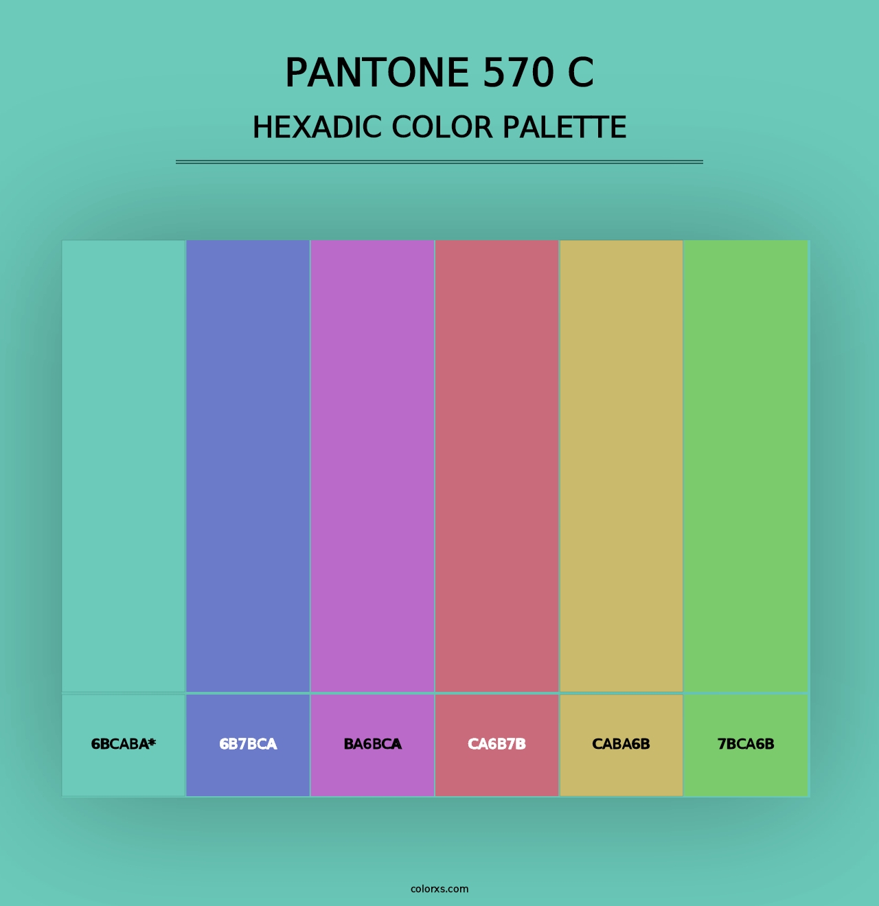 PANTONE 570 C - Hexadic Color Palette