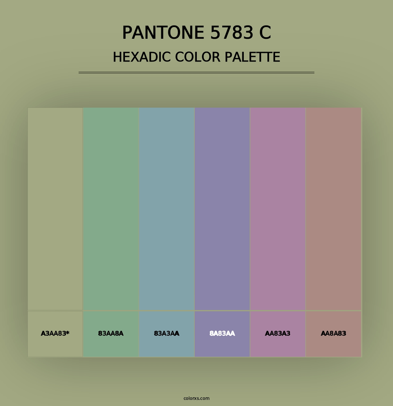 PANTONE 5783 C - Hexadic Color Palette