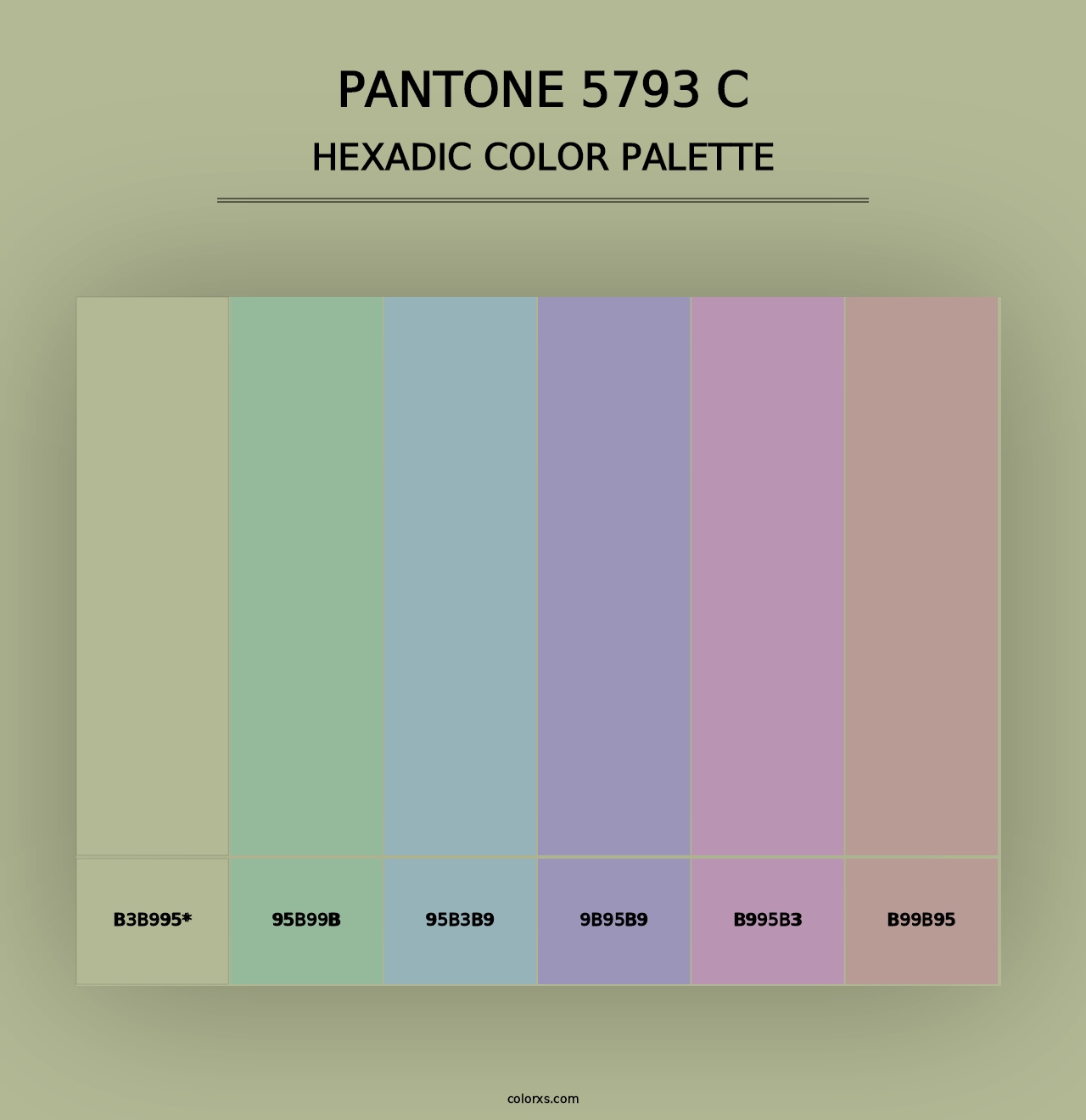 PANTONE 5793 C - Hexadic Color Palette