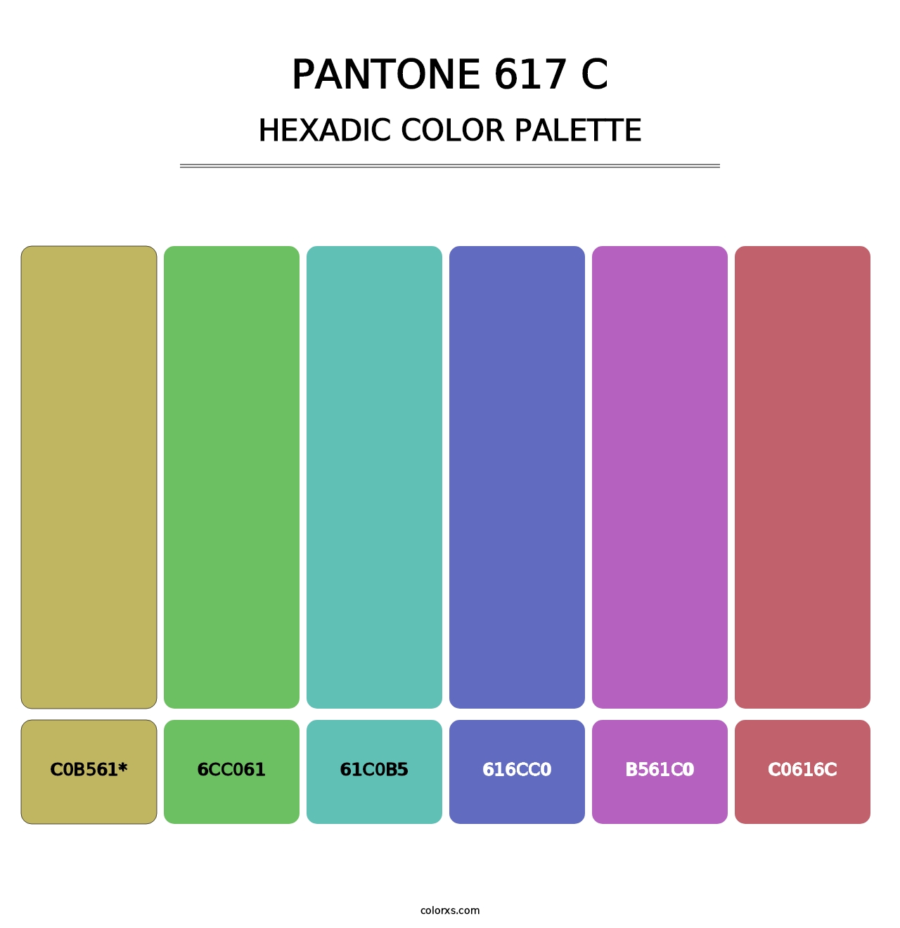 PANTONE 617 C - Hexadic Color Palette