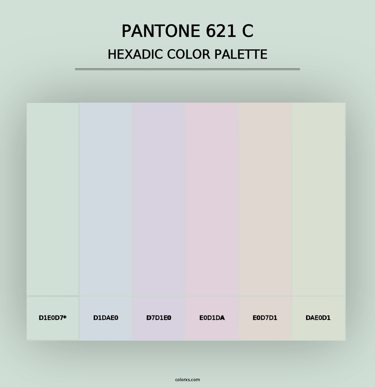 PANTONE 621 C - Hexadic Color Palette