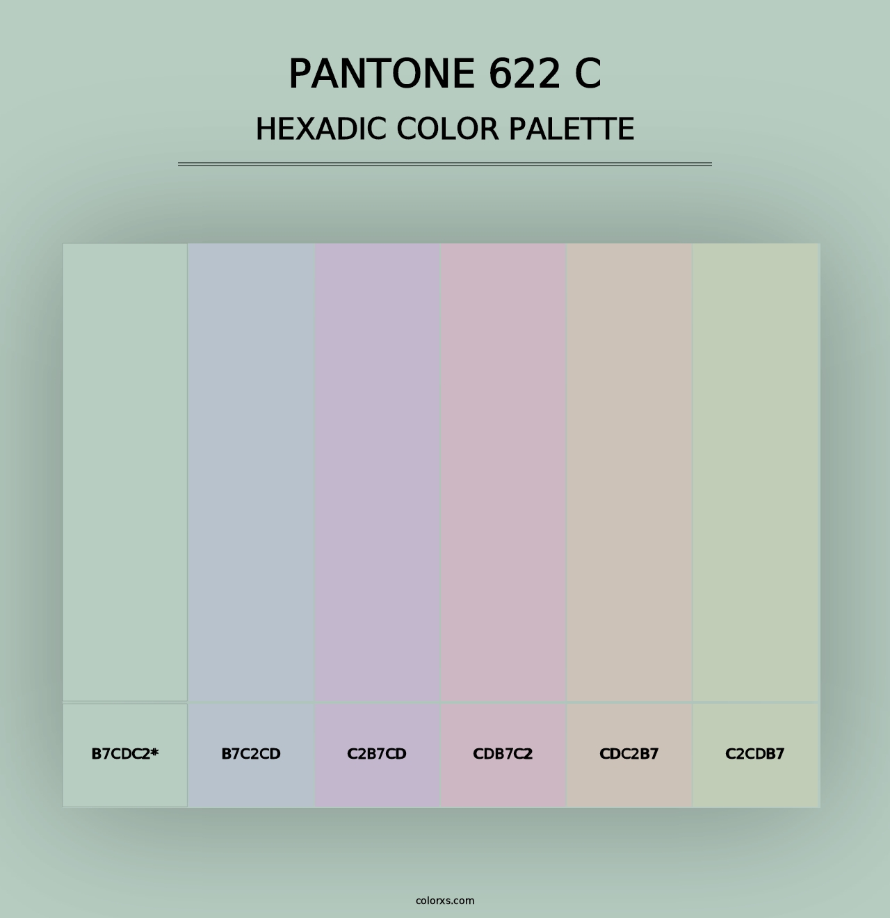 PANTONE 622 C - Hexadic Color Palette