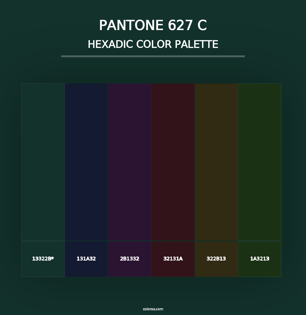 PANTONE 627 C - Hexadic Color Palette