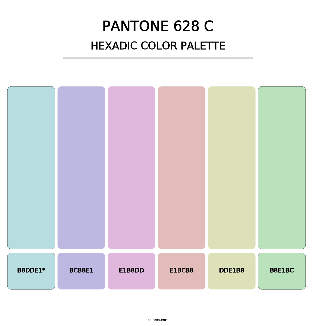 PANTONE 628 C - Hexadic Color Palette