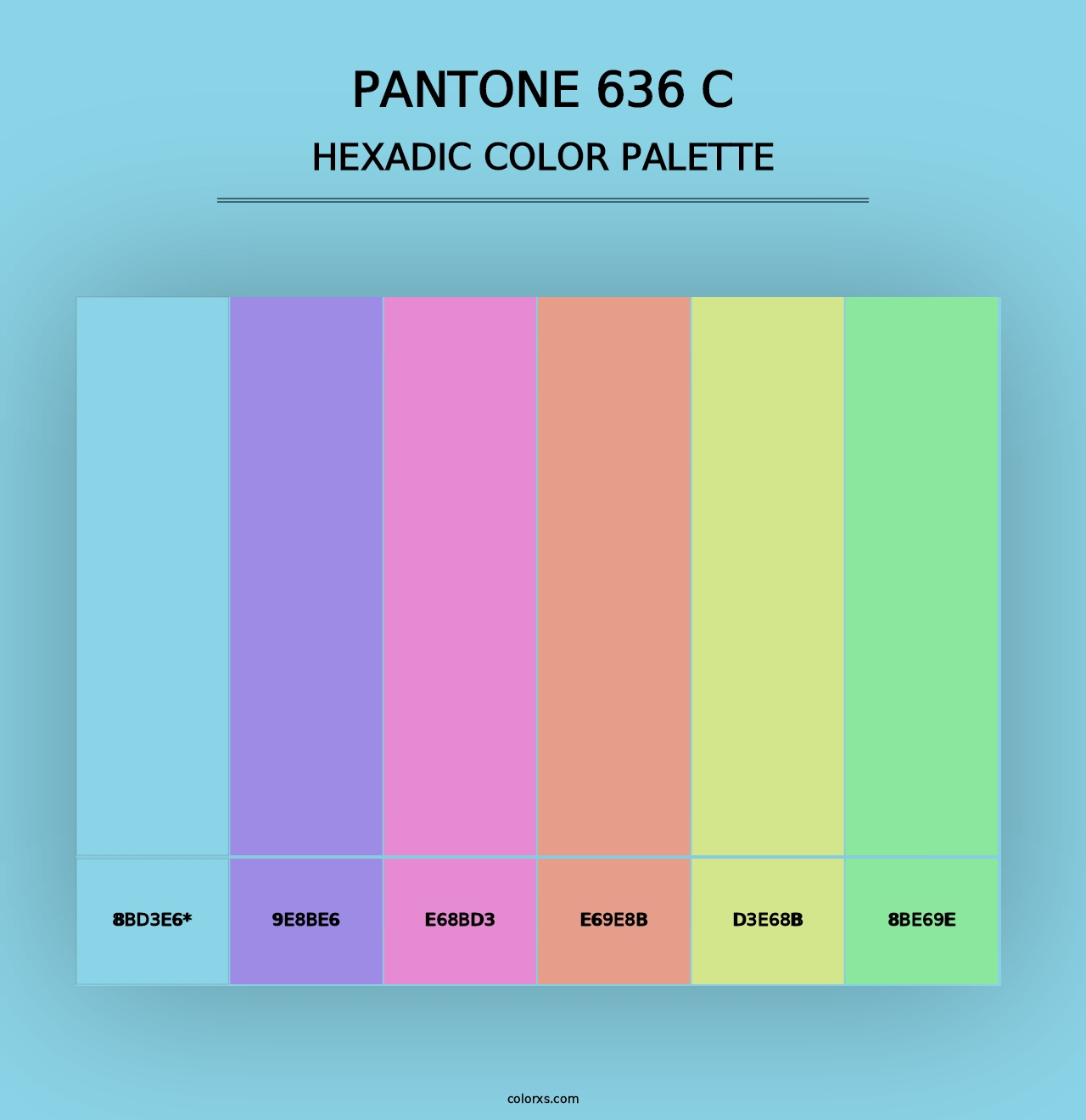 PANTONE 636 C - Hexadic Color Palette