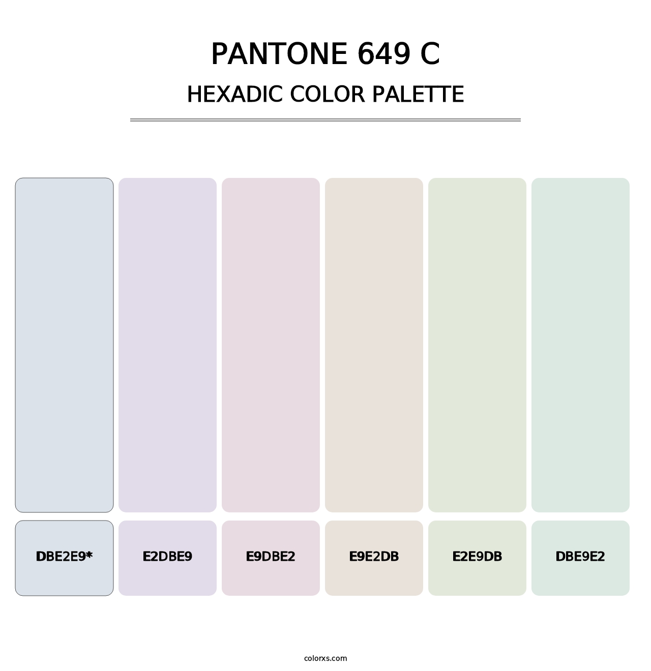 PANTONE 649 C - Hexadic Color Palette