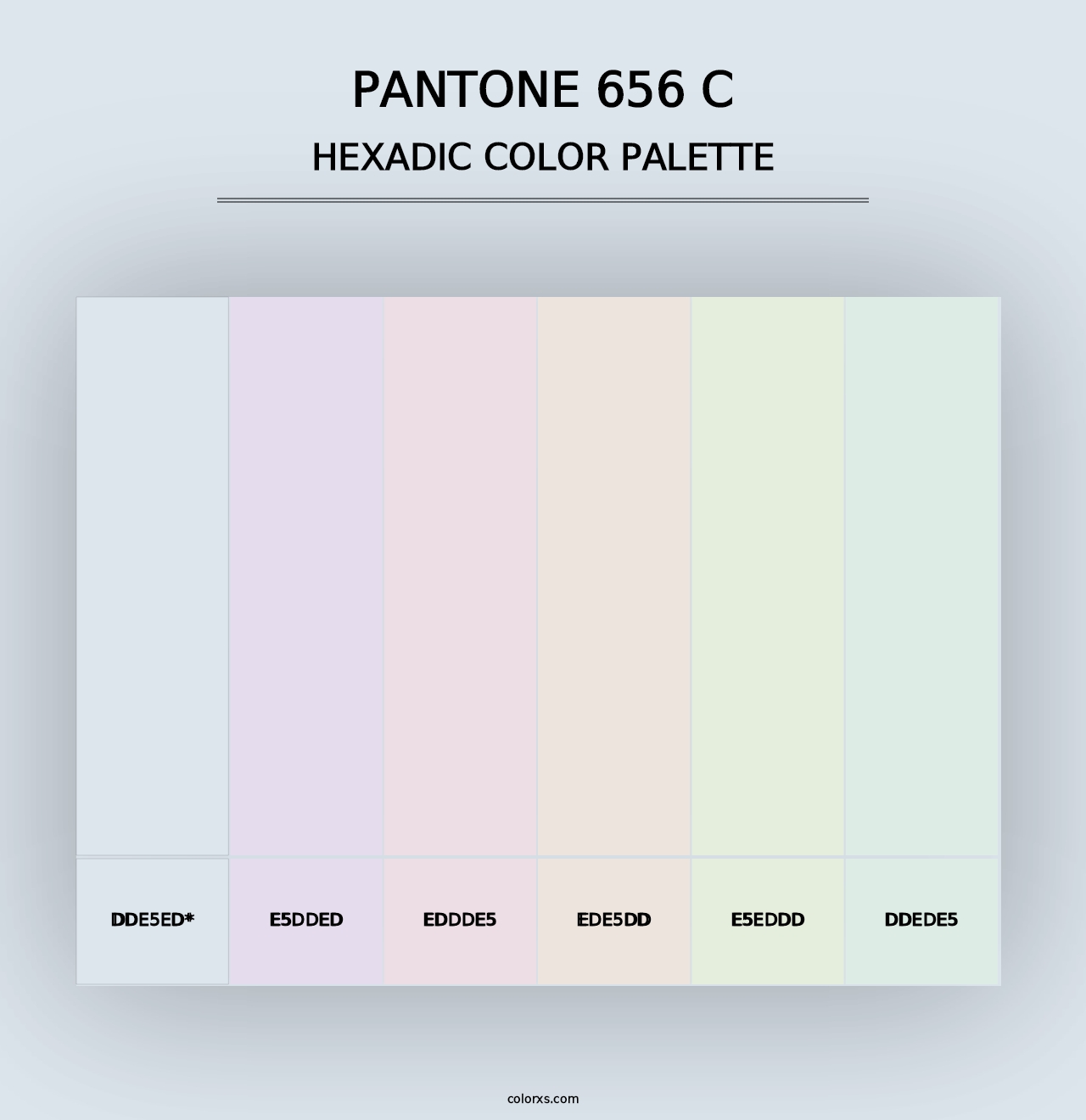 PANTONE 656 C - Hexadic Color Palette