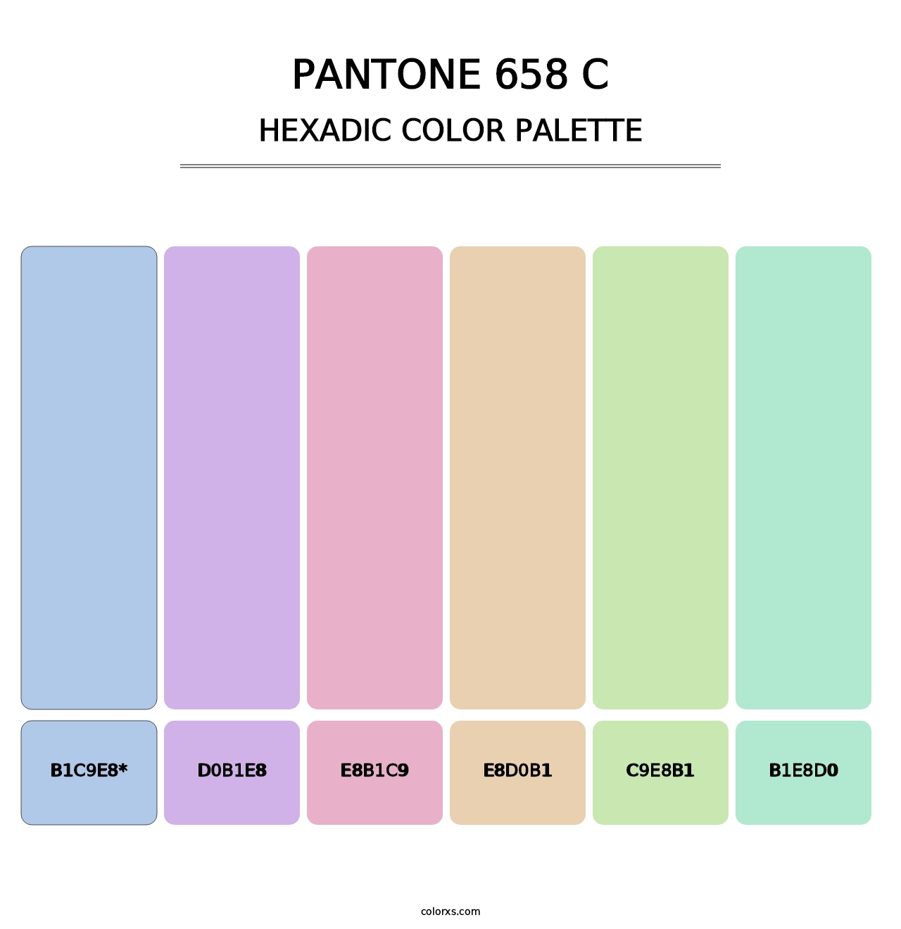 PANTONE 658 C - Hexadic Color Palette