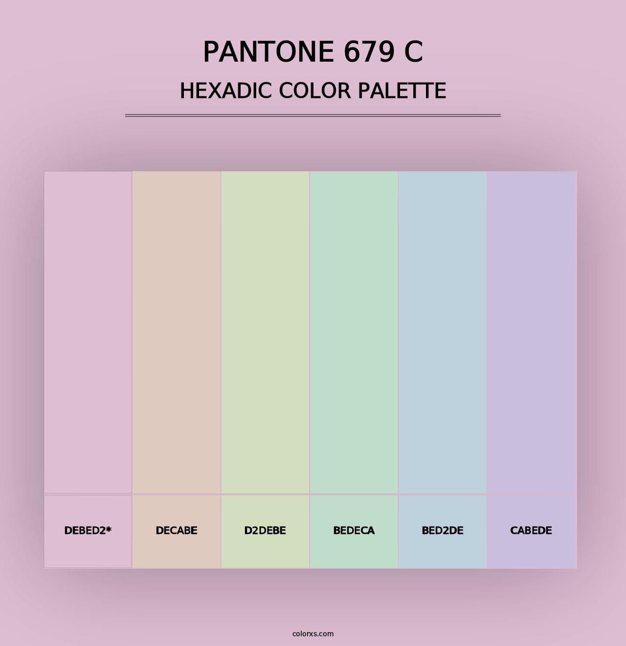 PANTONE 679 C - Hexadic Color Palette