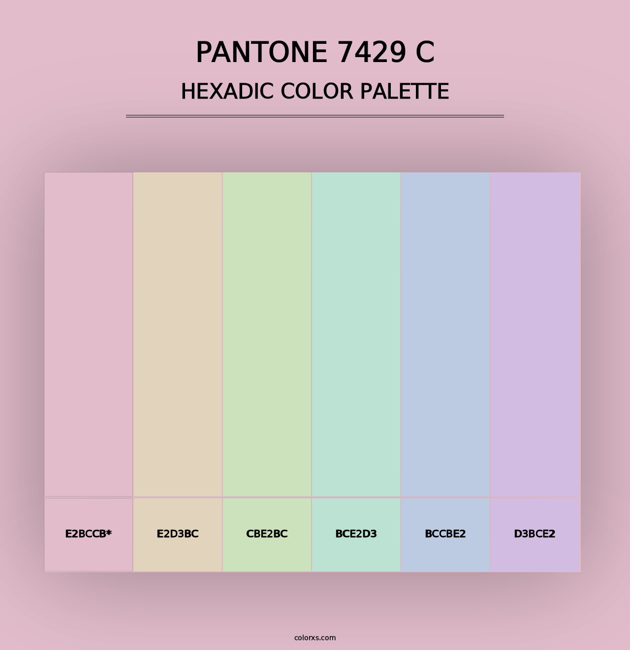 PANTONE 7429 C - Hexadic Color Palette