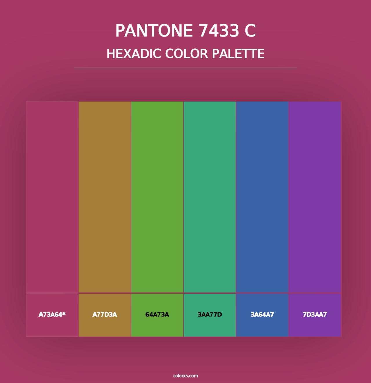 PANTONE 7433 C - Hexadic Color Palette