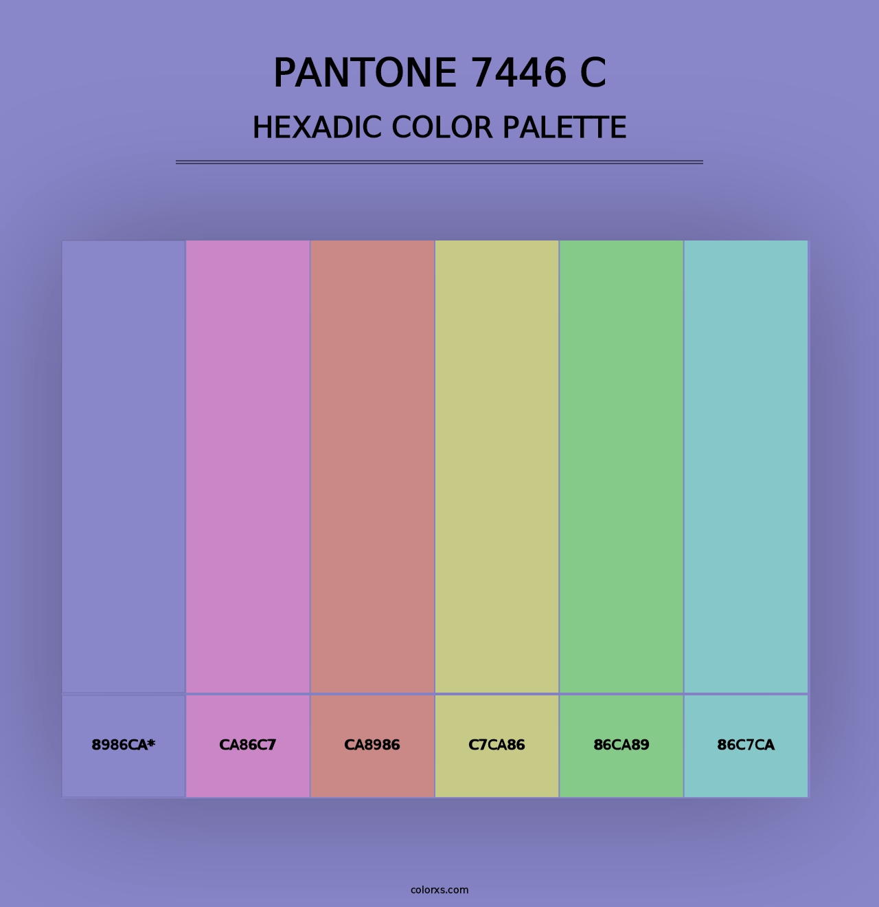 PANTONE 7446 C - Hexadic Color Palette