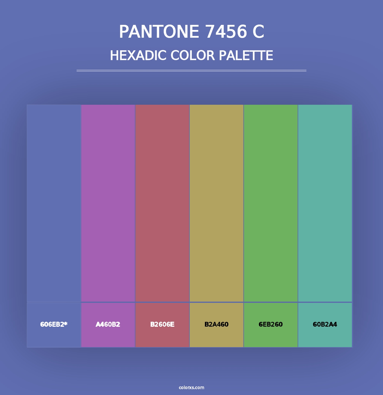 PANTONE 7456 C - Hexadic Color Palette