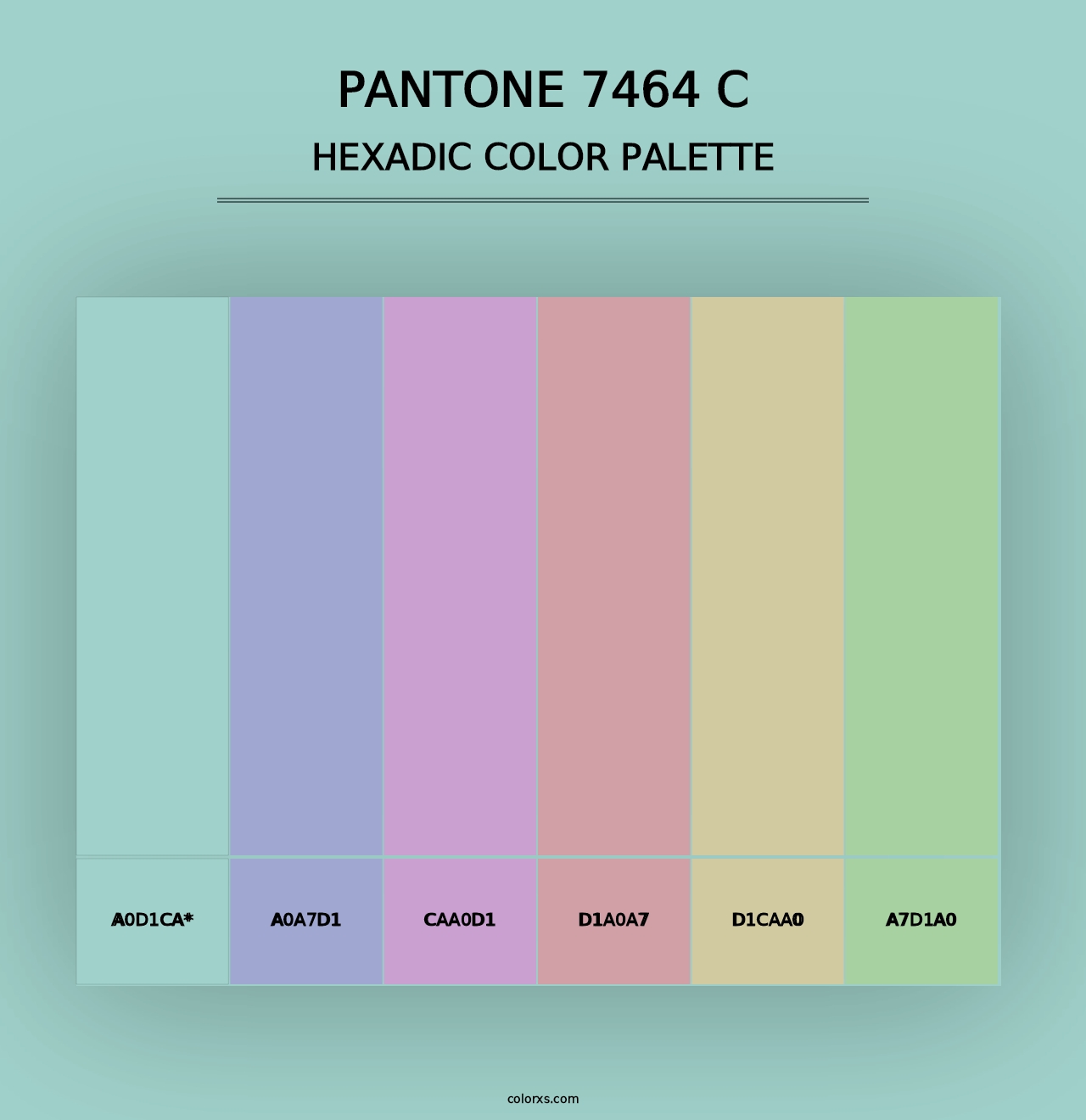 PANTONE 7464 C - Hexadic Color Palette